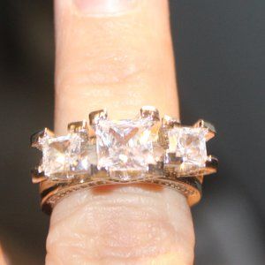 Three stone Wedding and Engagement Rings